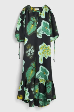 Rodebjer New Arrivals^Dakota Leaf Hammered Dress